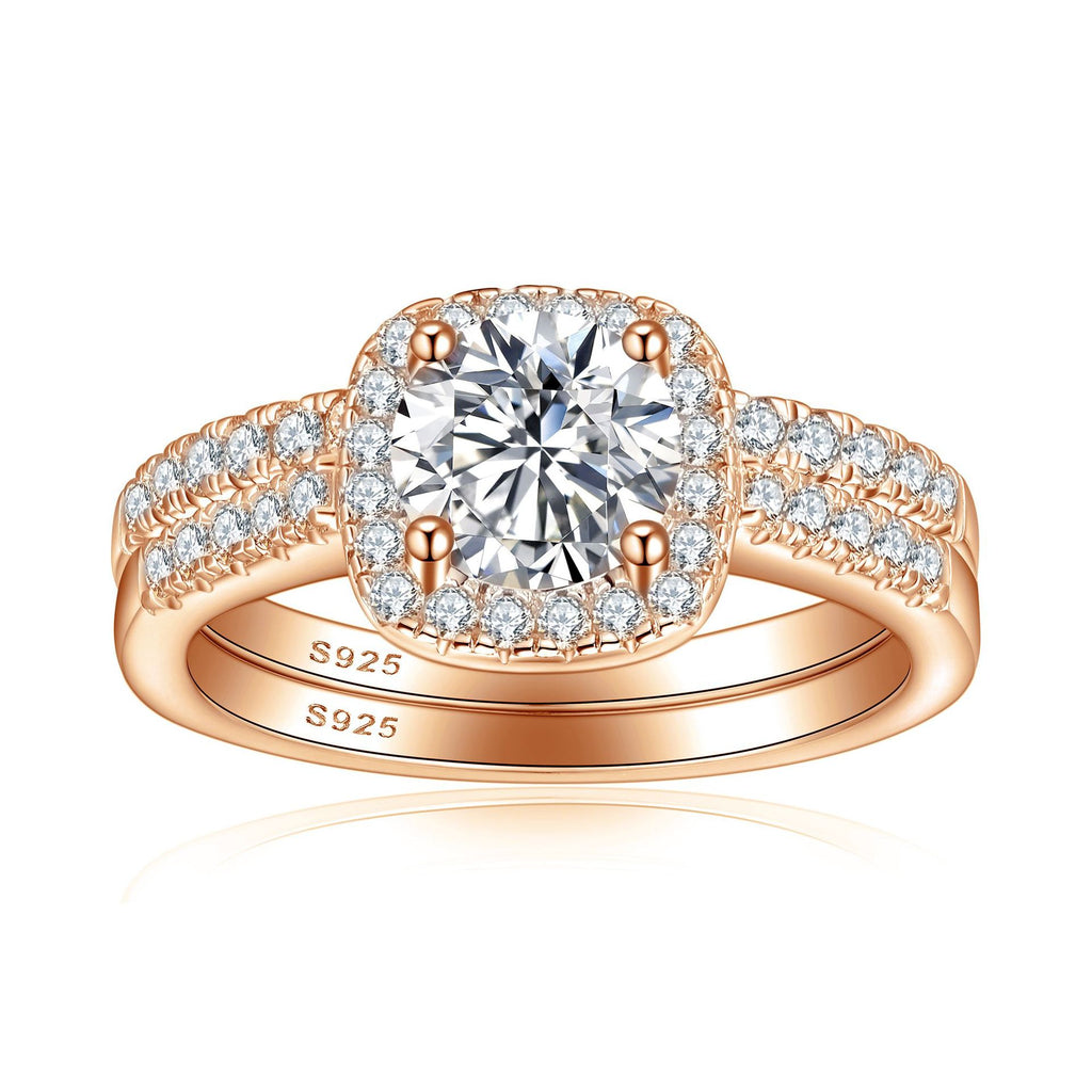 Damen Verlobungsring mit filigranem Pavé-Besatz und strahlendem Hauptstein Shop Nory