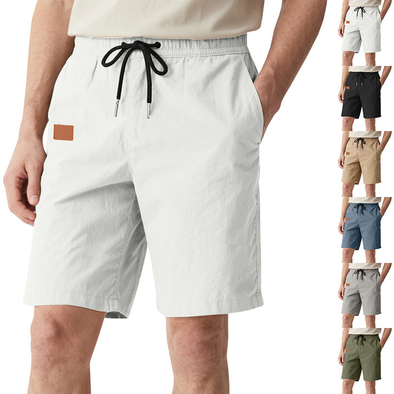 Herren nan schnelltrocknende Badeshorts im Bermuda-Schnitt mit elastischem Bund und Kordelzug