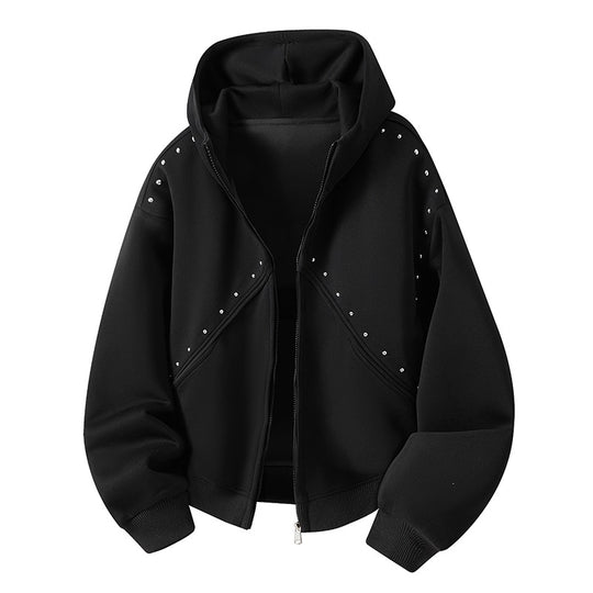 Damen Sportliche Sweatjacke mit Raffungen Shop Nory