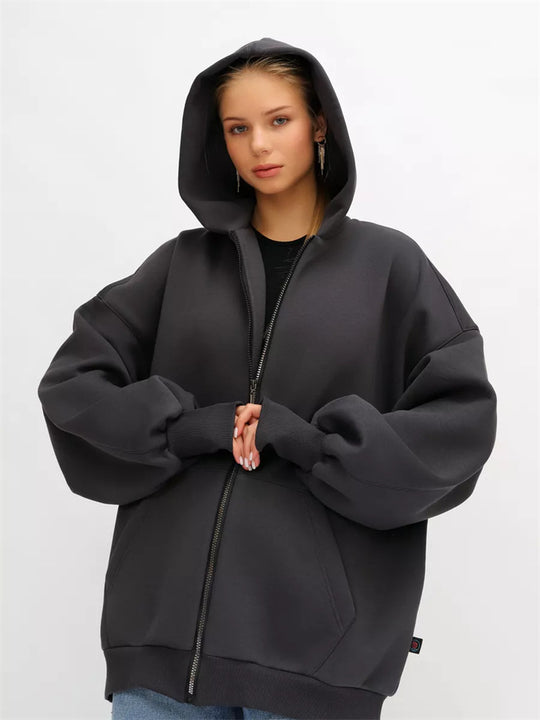 Damen Oversized Kapuzenjacke Shop Nory