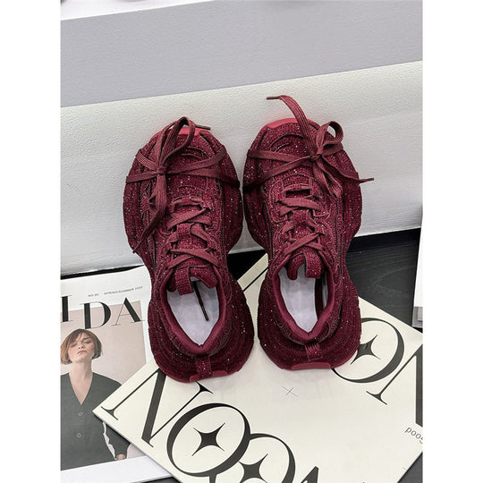 Damen Sportliche glitzernde Chunky-Sneaker mit gepolstertem Komfort Shop Nory