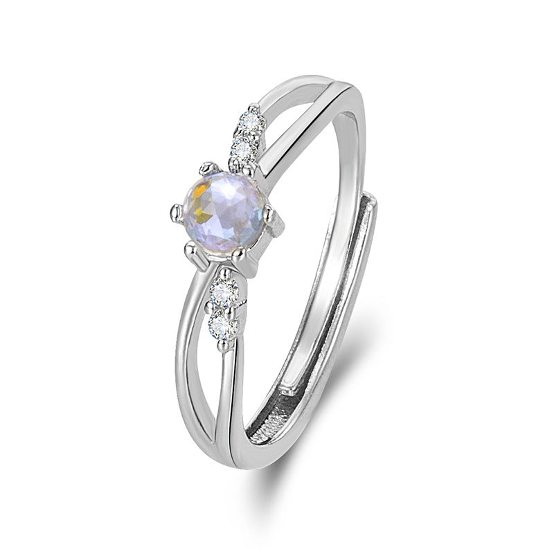 Damen Modischer Ring mit gewelltem Design und feinen Oberflächenakzenten Shop Nory