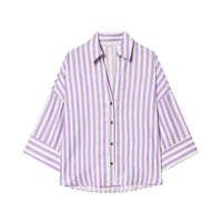 Violett breitgestreift