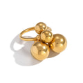 Damen-Statement-Ring mit geometrischen Kugeln Shop Nory