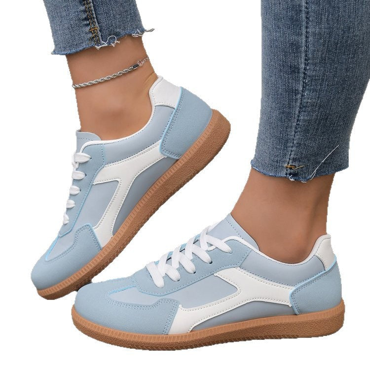 Damen sportliche Sneakers im Retro-Stil mit atmungsaktiver Oberflächenstruktur und rutschfester Sohle