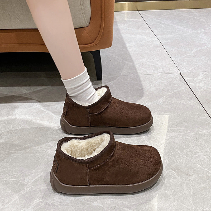 Damen Gefütterte Kurzstiefeletten mit Teddyfutter und rutschfester Profilsohle Shop Nory