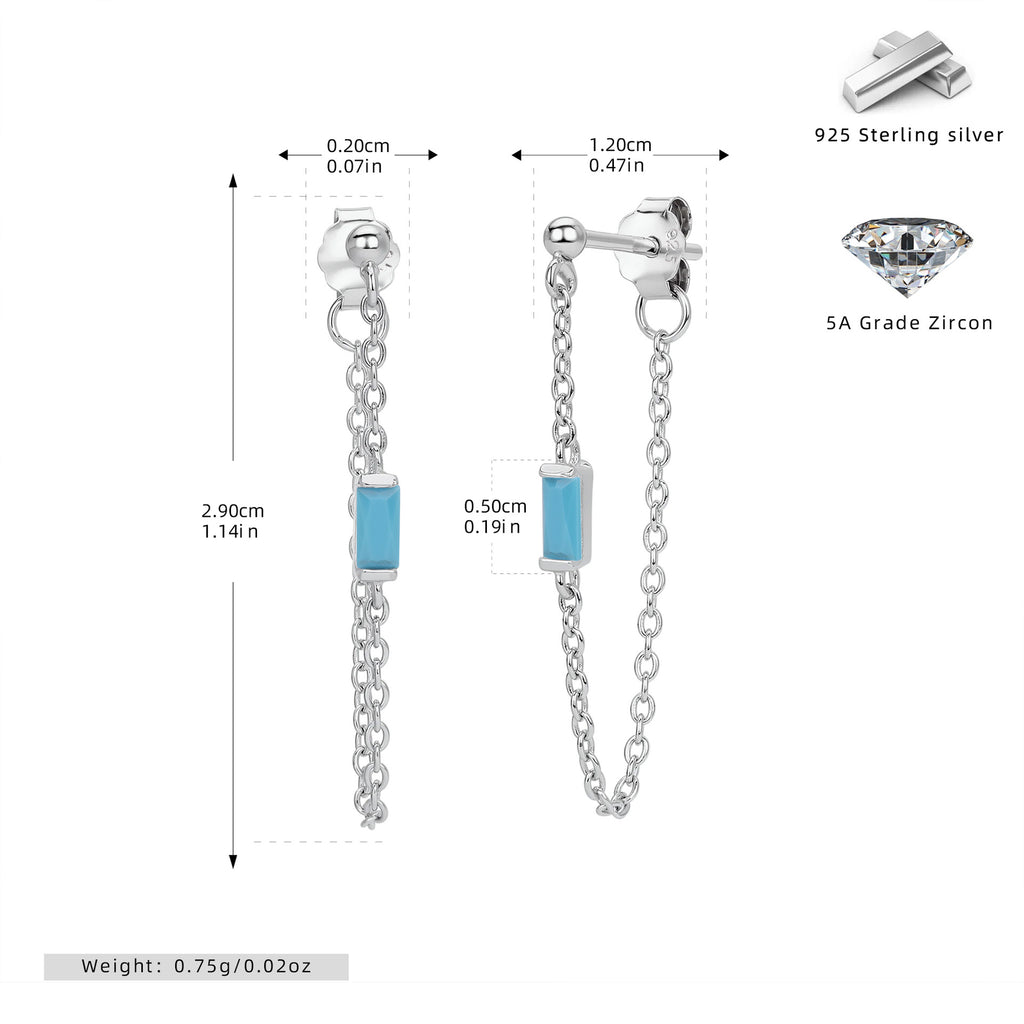 Damen Ohrringe mit luxuriösen Zirkonanhängern aus 925 Sterling Silber Shop Nory