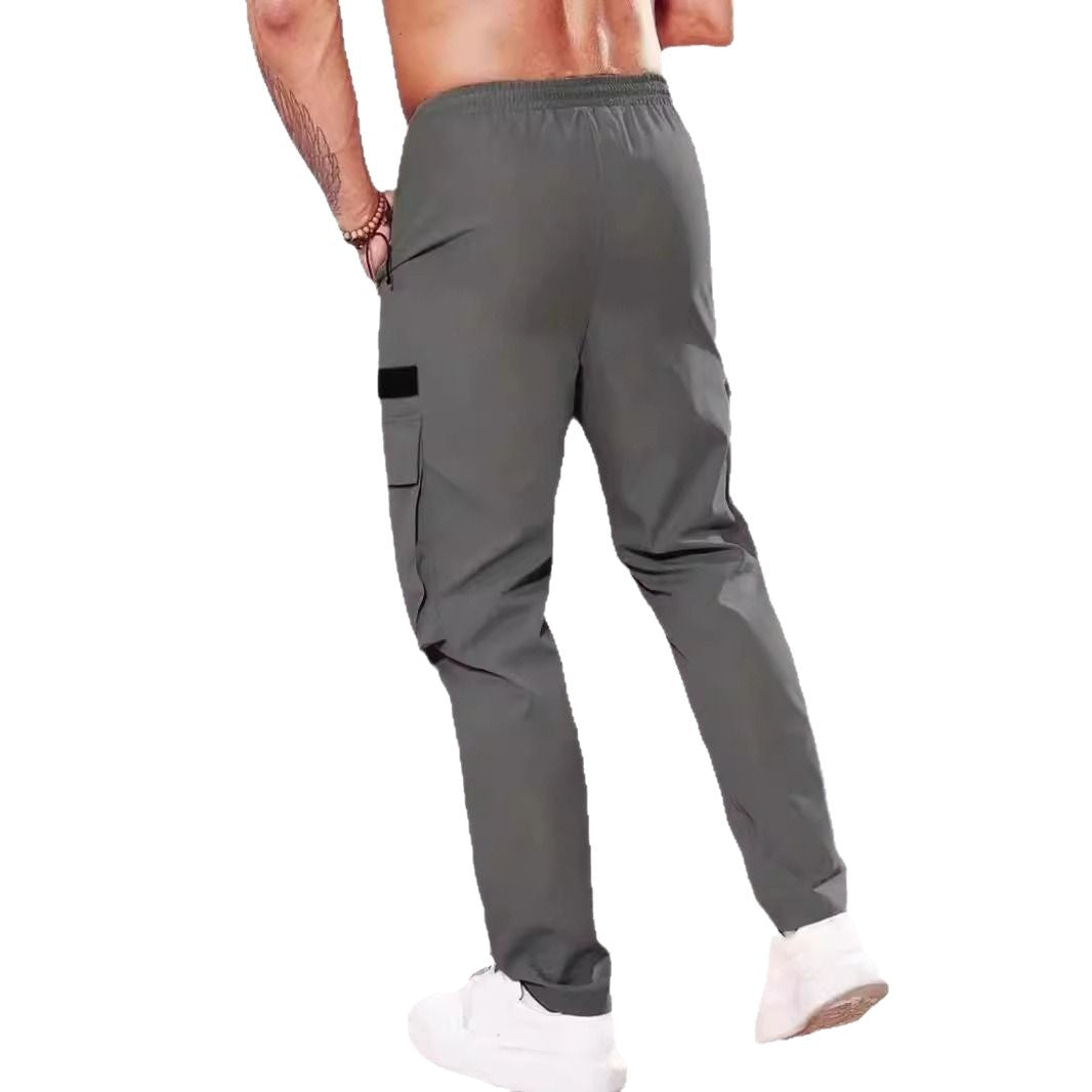 Herren Slim‑Tapered Utility‑Cargohose mit elastischem Bund, Kordelzug & Mehrfachklapptaschen Shop Nory