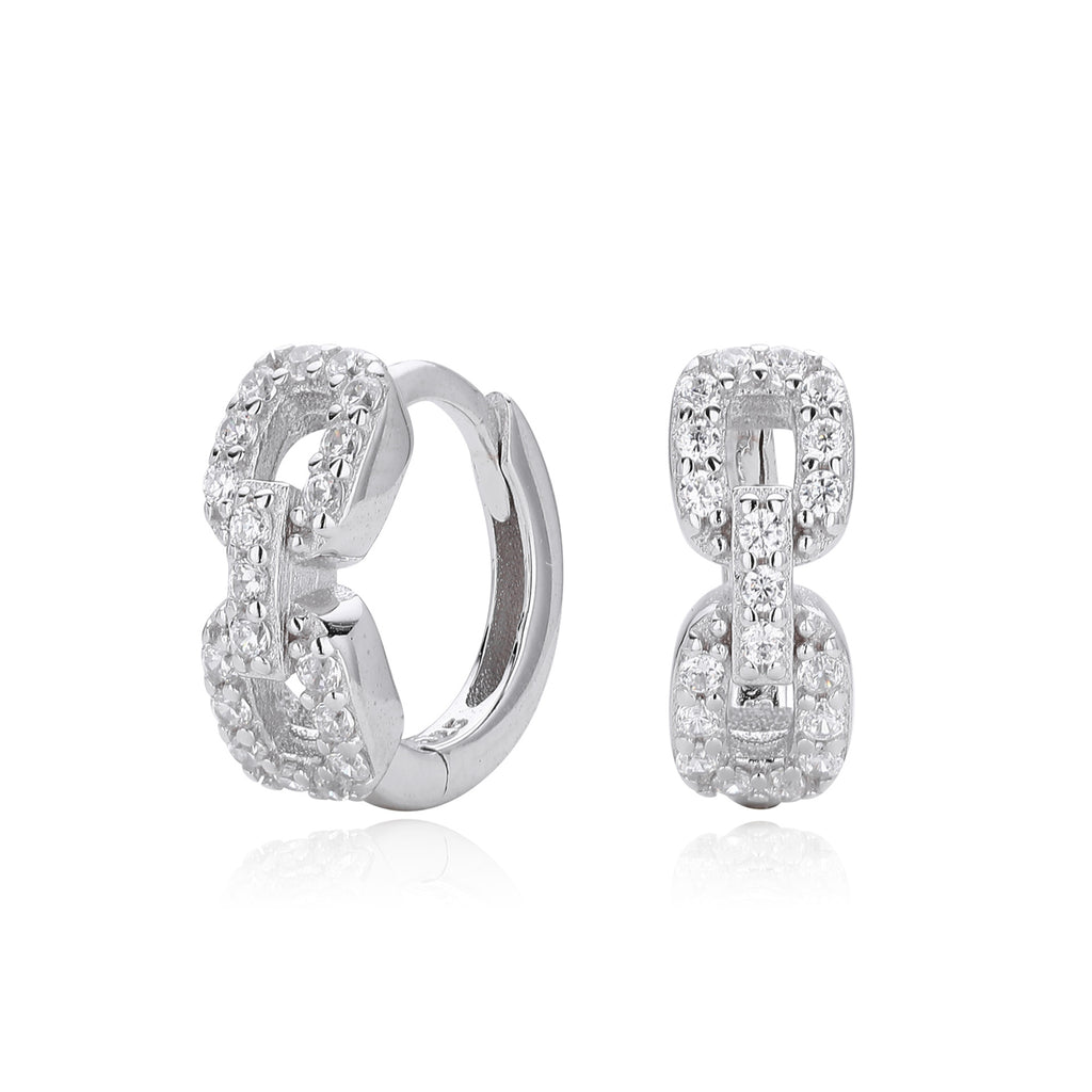Damen Ohrhänger mit funkelndem Zirkon aus hochwertigem 925 Sterling Silber Shop Nory
