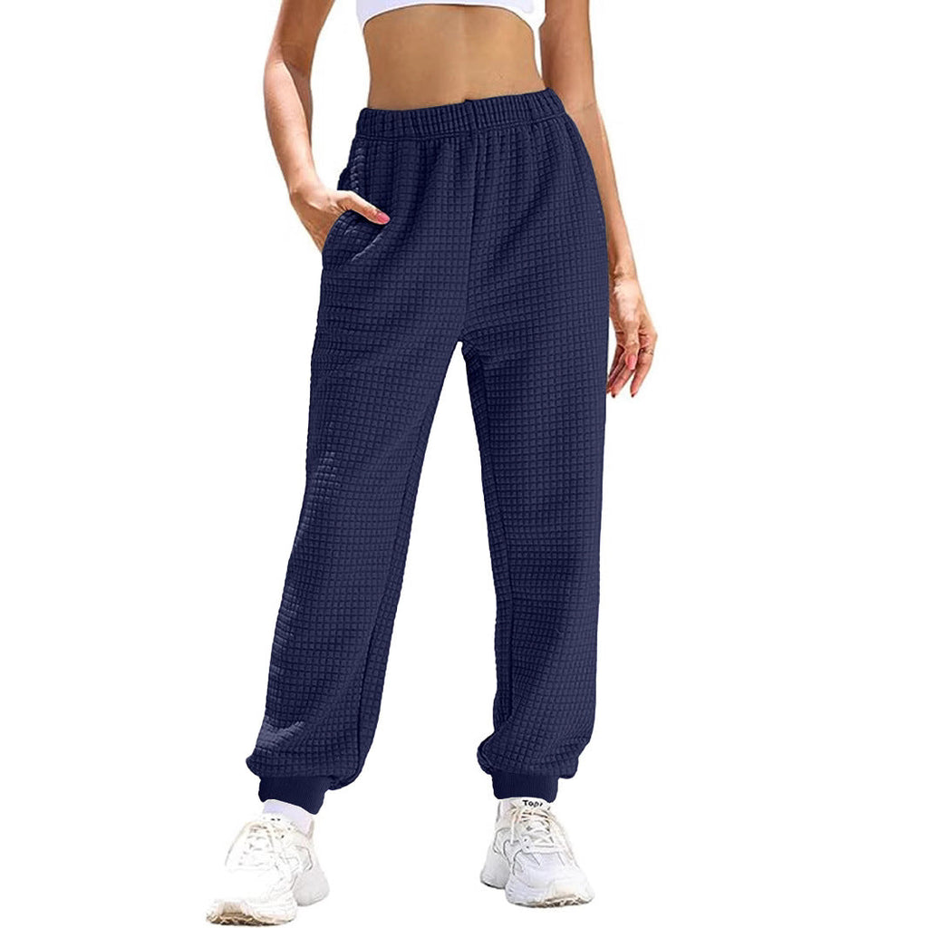 Damen warme Trainingshose mit elastischem Bund und praktischen Taschen