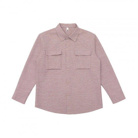 Unisex Overshirt aus strukturierter Strickmischung mit aufgesetzten Klappentaschen Shop Nory