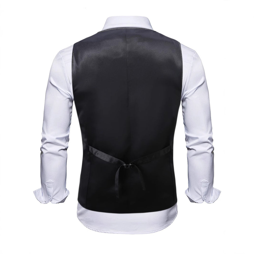 Herren Doppelreihige Weste mit Pailletten und tailliertem Schnitt Shop Nory