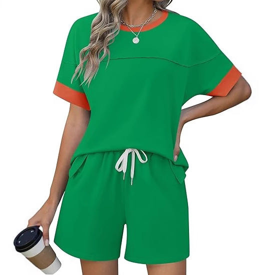 Damen lässiges Sport-Outfit mit elastischem Bund und praktischen Taschen Shopnory