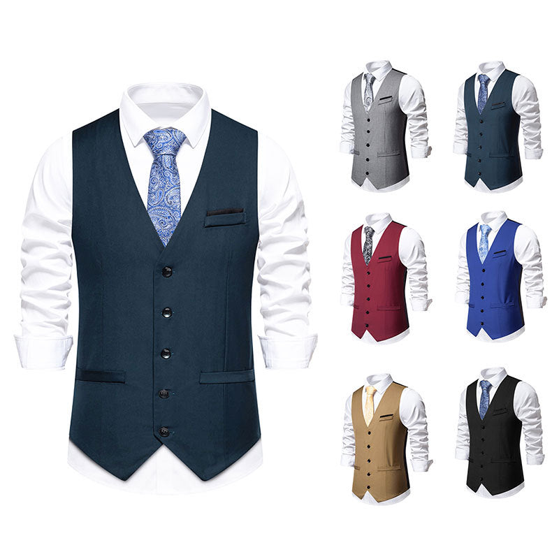 Herren elegante Weste im klassischen Stil mit modernem Schnitt Shopnory
