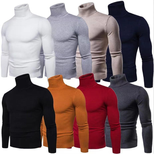 Herren Rollkragenpullover aus hochwertiger Baumwolle