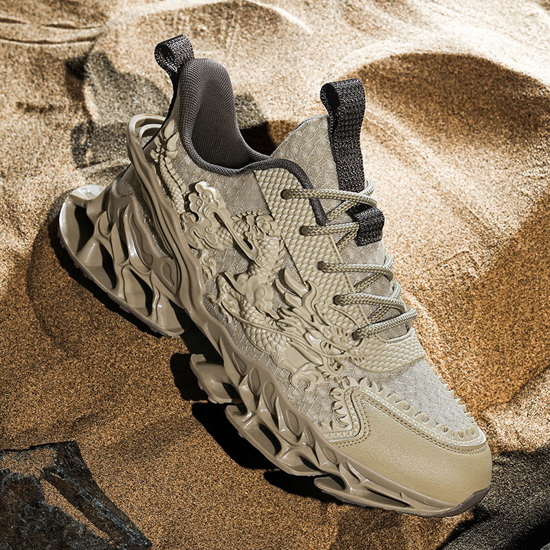Damen Sportliche Sneakers mit einzigartigem und langlShopnoryigem Sohlenprofil Shopnory