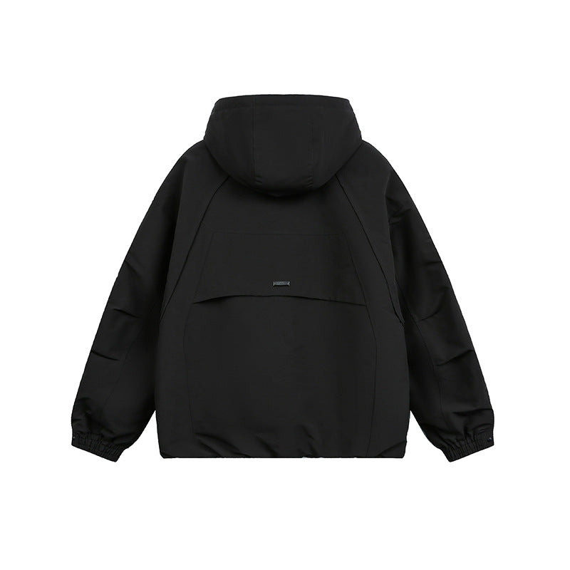 Unisex Oversized Kapuzen-Winterjacke mit wasserabweisender Wattierung und Kordelzug Shop Nory