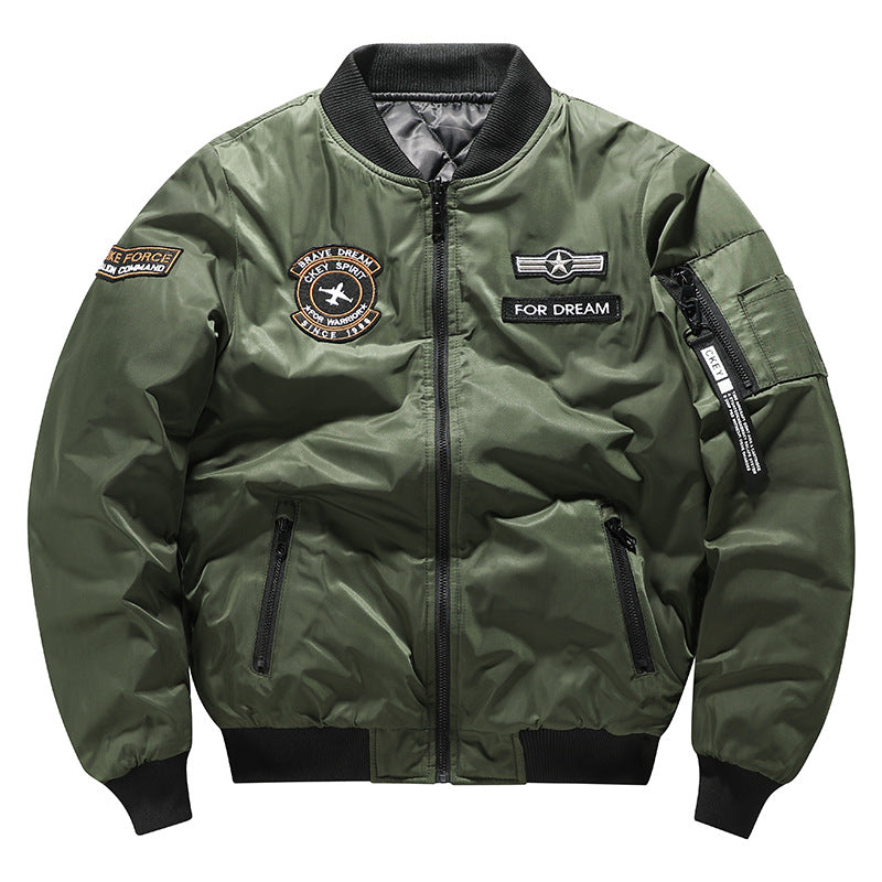 Herren Sportliche Bomberjacke mit Stickerei Shop Nory