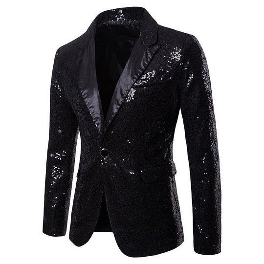 Herren glamouröser Pailletten Blazer