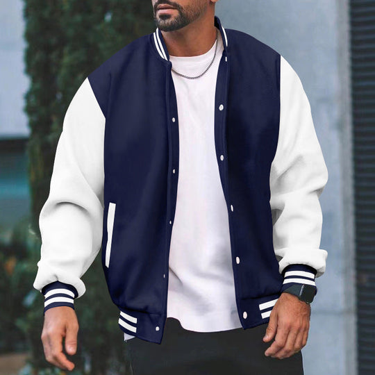 Herren Sportliche Collegejacke