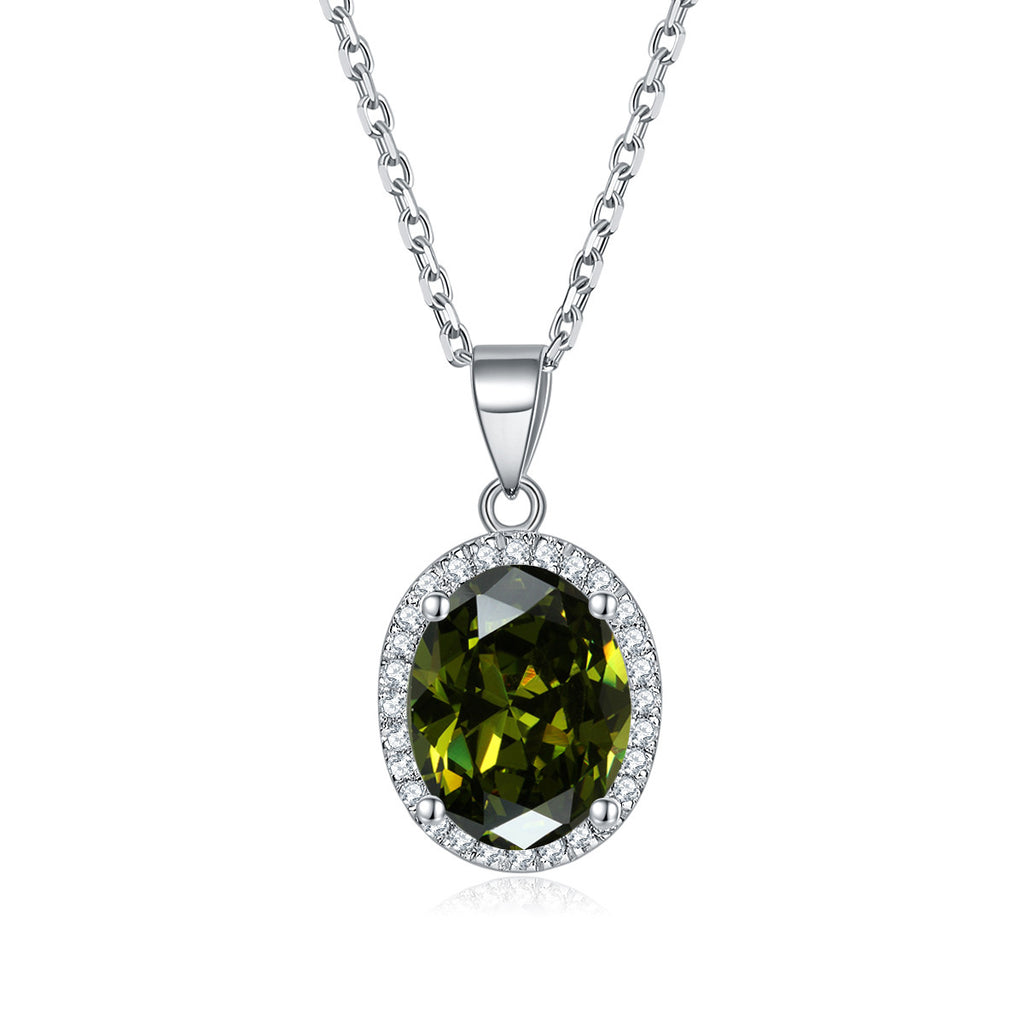 Damen eleganter Anhänger mit blauem Kristall Shop Nory