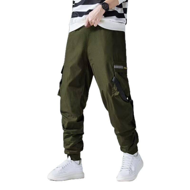 Herren Tapered Cargo-Jogginghose mit mehrfachen Klapp‑ und Gurtbandtaschen Shop Nory