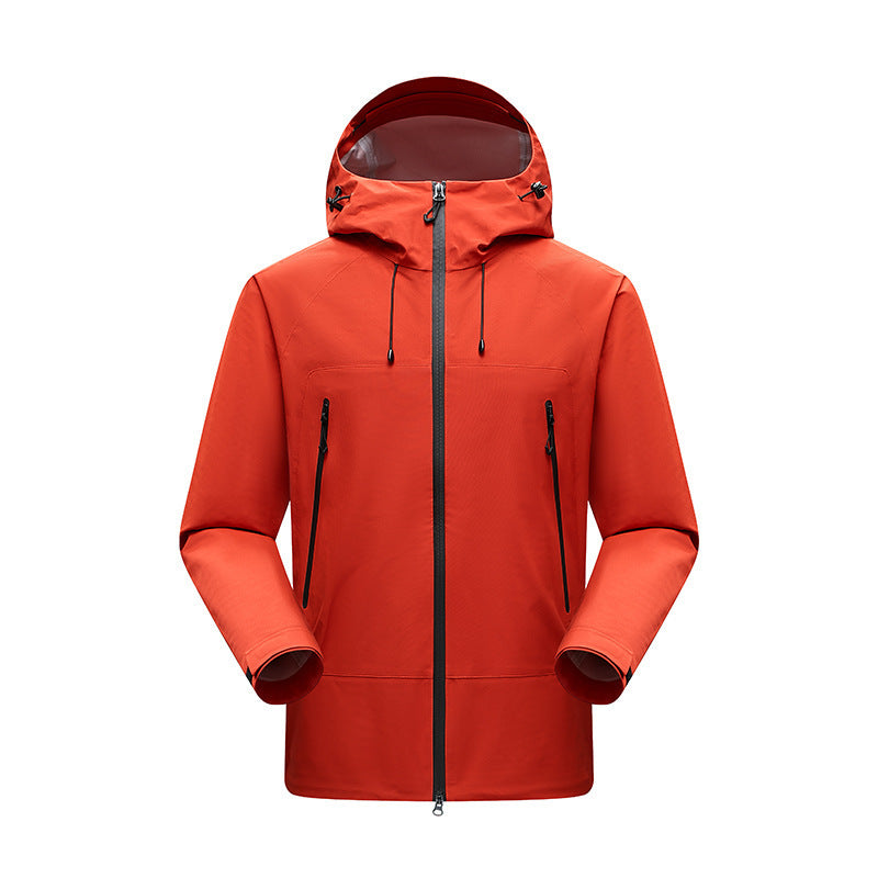 Herren Minimalistische technische dreilagige Softshelljacke mit versiegelten Nähten und wasserdichtem Frontreißverschluss Shop Nory