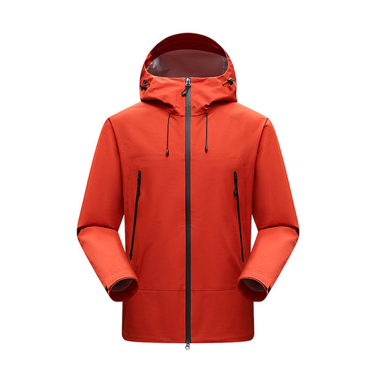 Herren Minimalistische technische dreilagige Softshelljacke mit versiegelten Nähten und wasserdichtem Frontreißverschluss Shop Nory