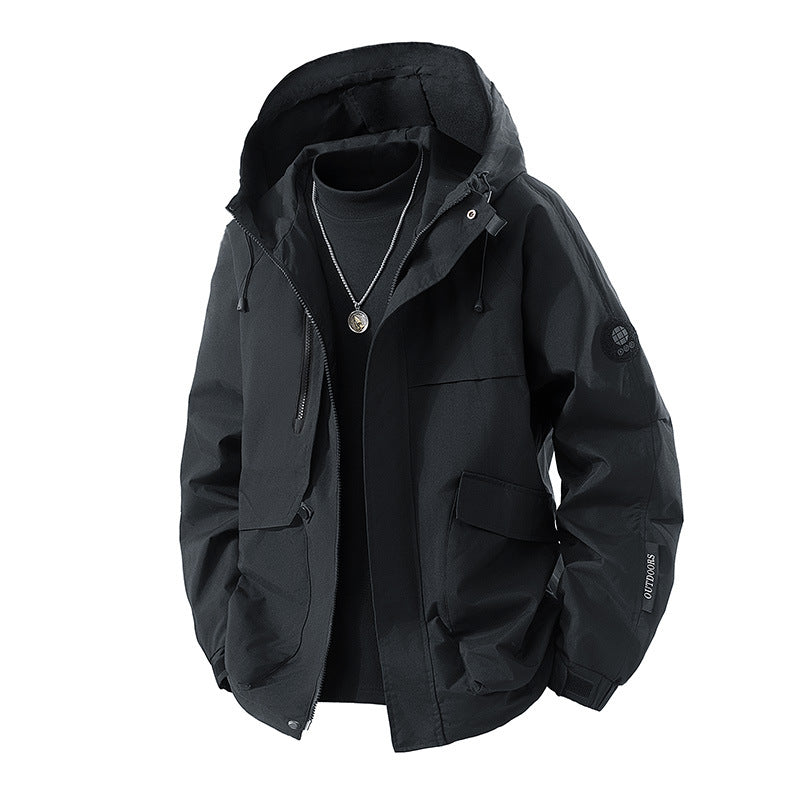 Herren Hochwertige Funktionsjacke mit Kapuze Shop Nory
