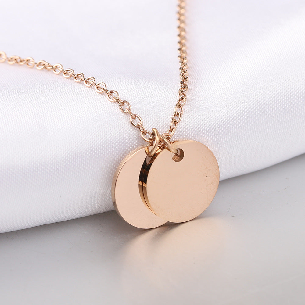 Damen Halskette mit gravierbarem Plättchen aus hochwertigem Edelstahl Shop Nory
