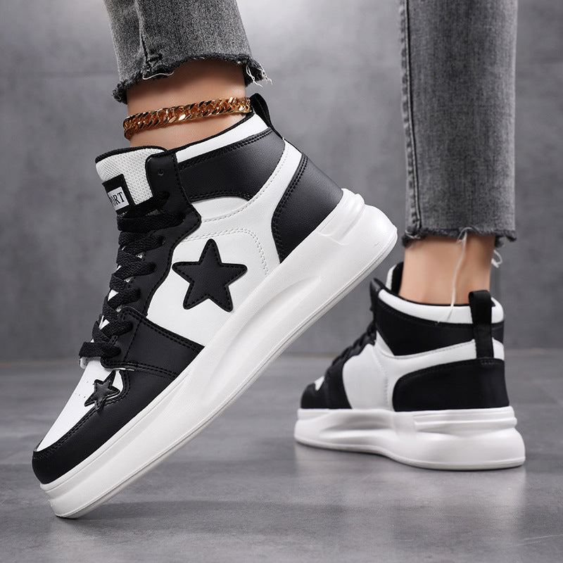 Damen Sportliche Sneaker mit ergonomischer Dämpfungstechnologie und trendigem Sternenmuster Shopnory