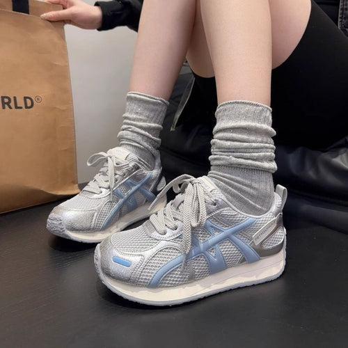 Damen Leichte Freizeit‑Sneaker mit Netzstruktur, stoßdämpfender EVA‑Zwischensohle und Overlay‑Design Shop Nory