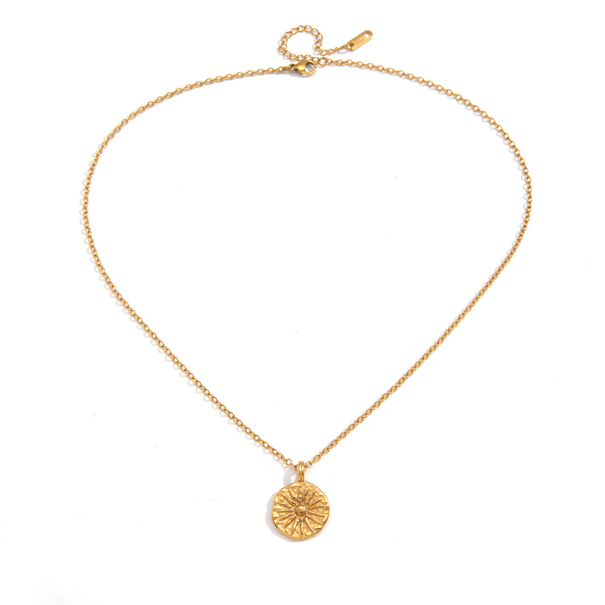 Damen Halskette mit kunstvollem Sonnenanhänger aus hochwertigem Edelstahl Shop Nory
