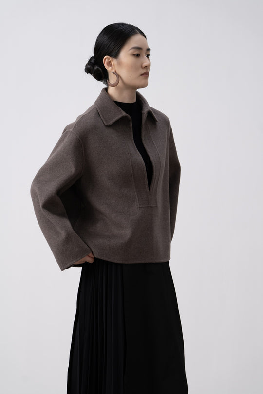 Damen Stylischer Halbzip Pullover Shop Nory