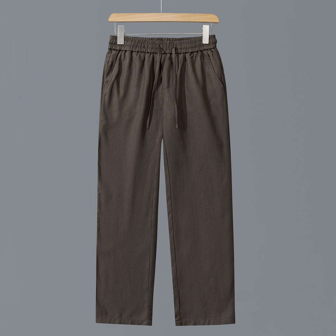 Herren Lässige Baumwoll-Chino mit elastischem Bund und Kordelzug Shop Nory