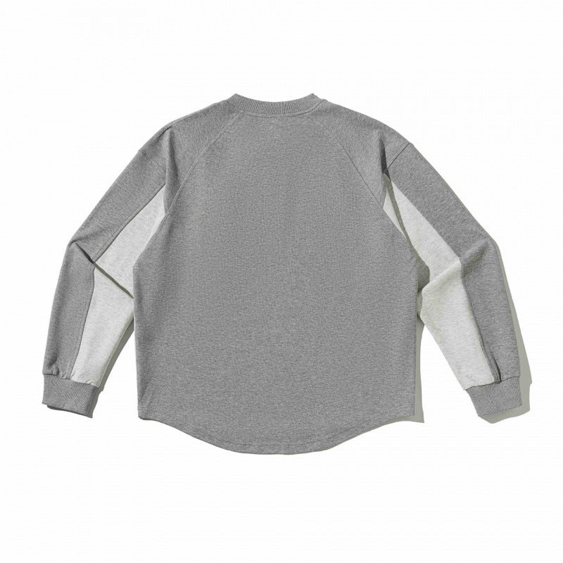 Unisex Oversize-Sweatshirt mit Raglanärmeln, zweifarbigen Einsätzen und Utility-Brusttasche Shop Nory
