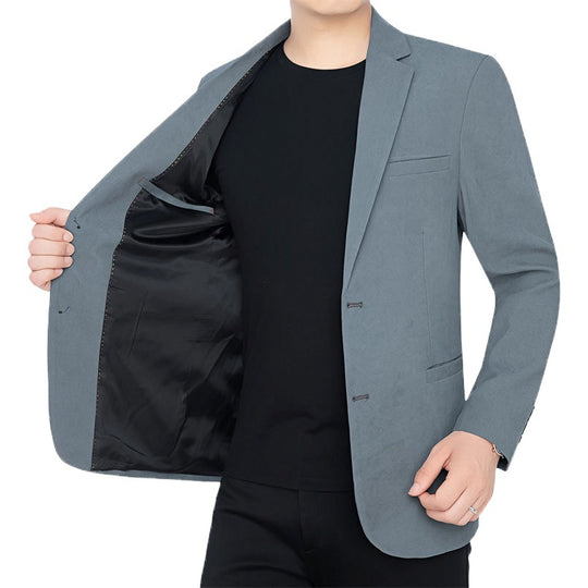 Herren Slim-Fit Ungefüttertes Sakko mit Notch-Revers und Zweiknopf-Silhouette Shop Nory