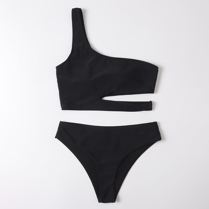 Damen Einseitiger Bikini mit innovativem Cut-Out