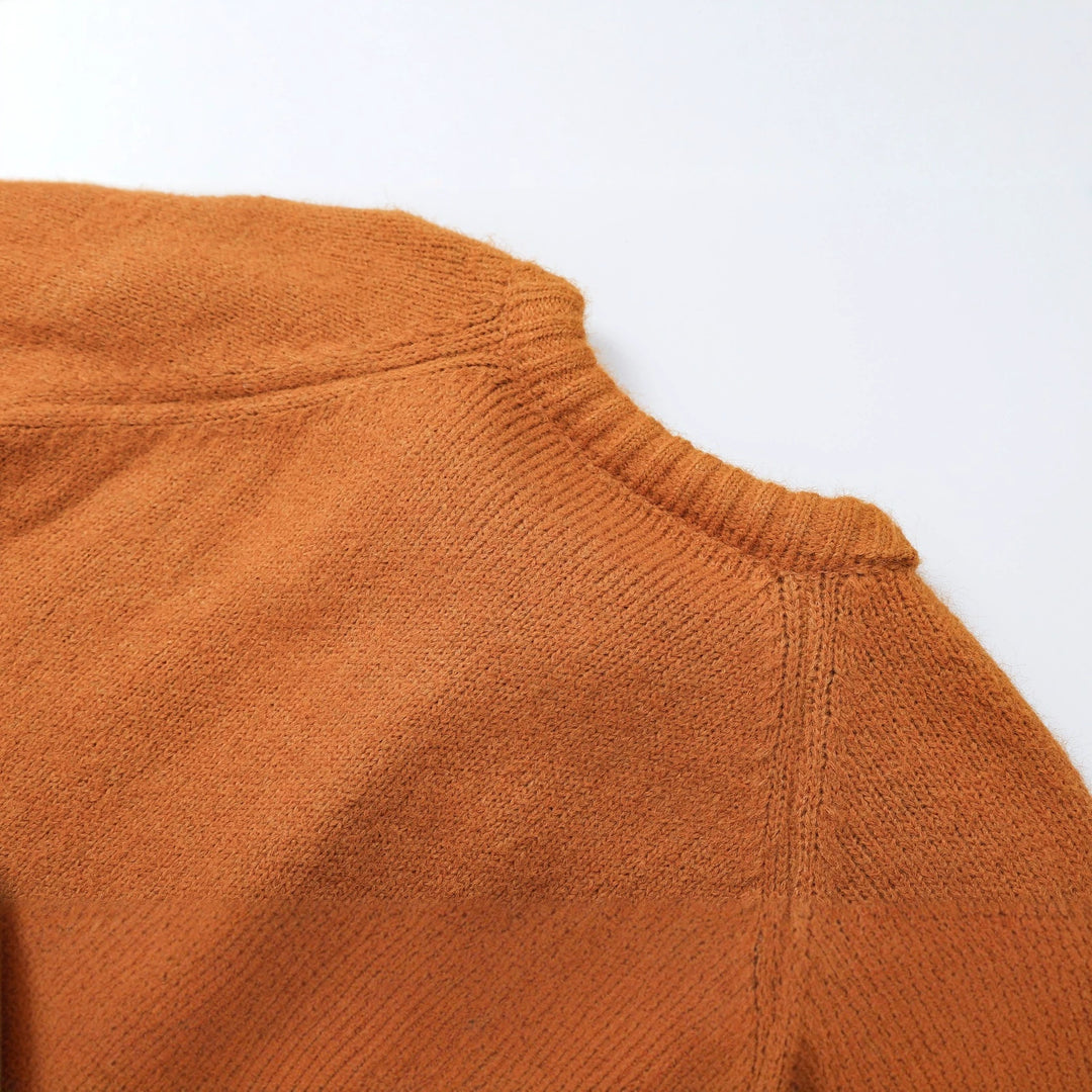Damen Grobstrick‑Pullover mit floraler Spitzenkordel am Ausschnitt Shop Nory