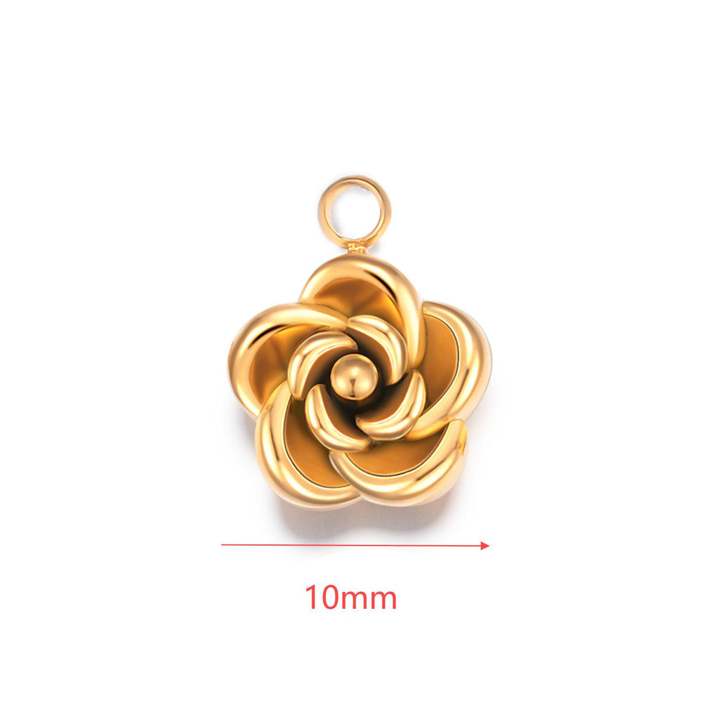 Damen Anhänger in Blumenform aus hochwertigem Metall Shop Nory