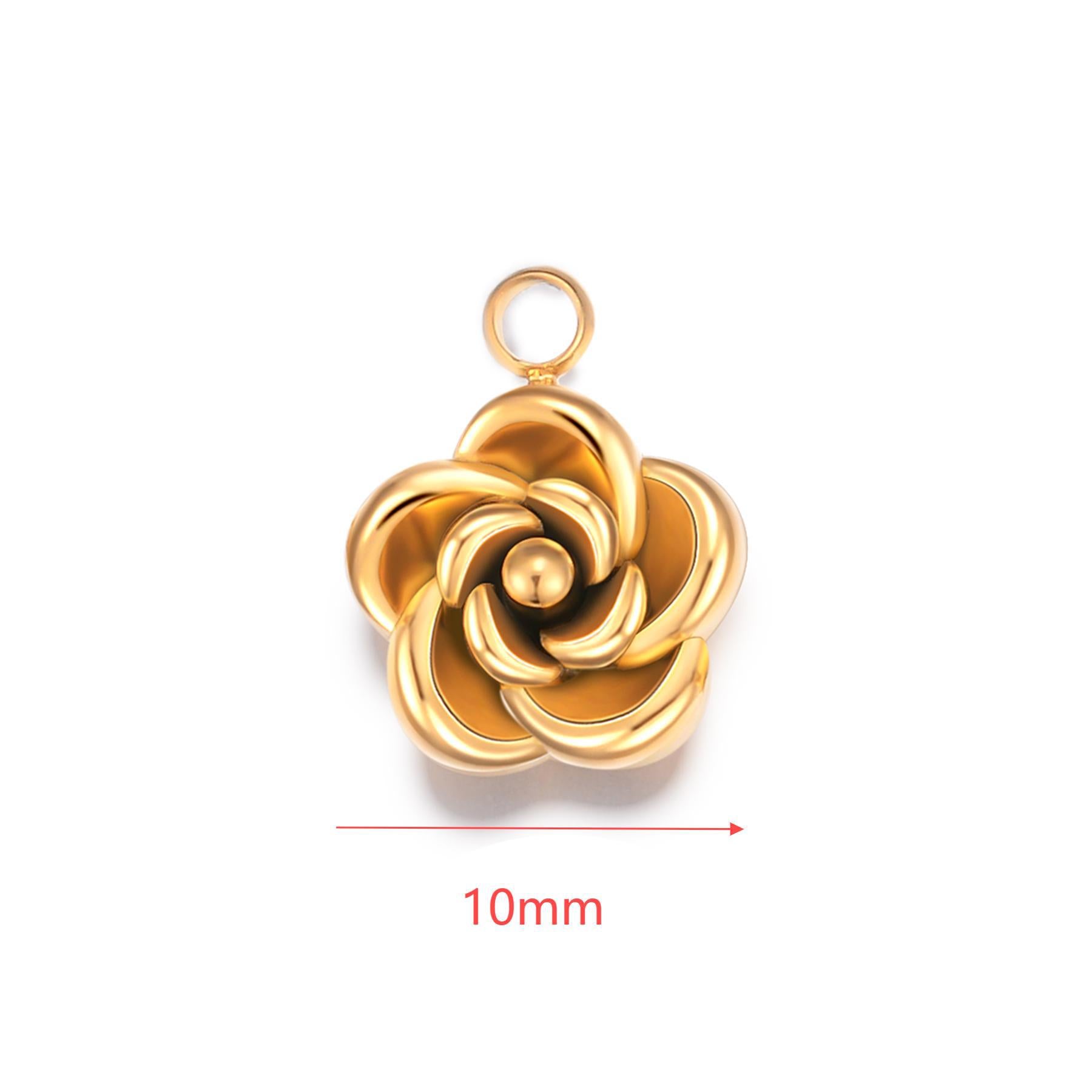 Damen Anhänger in Blumenform aus hochwertigem Metall Shop Nory