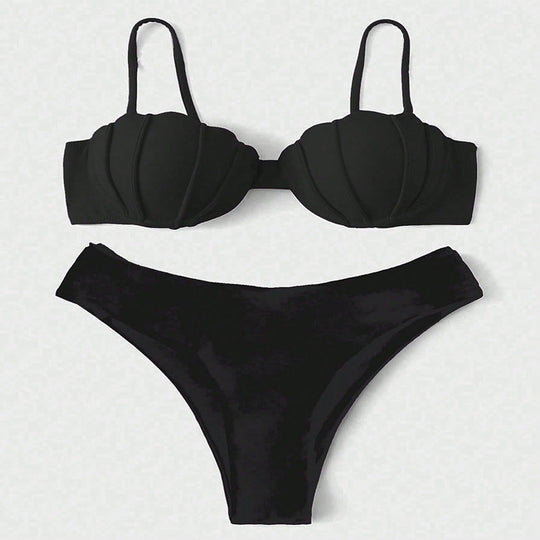 Damen Push-Up Bikini mit elegantem Muscheldesign