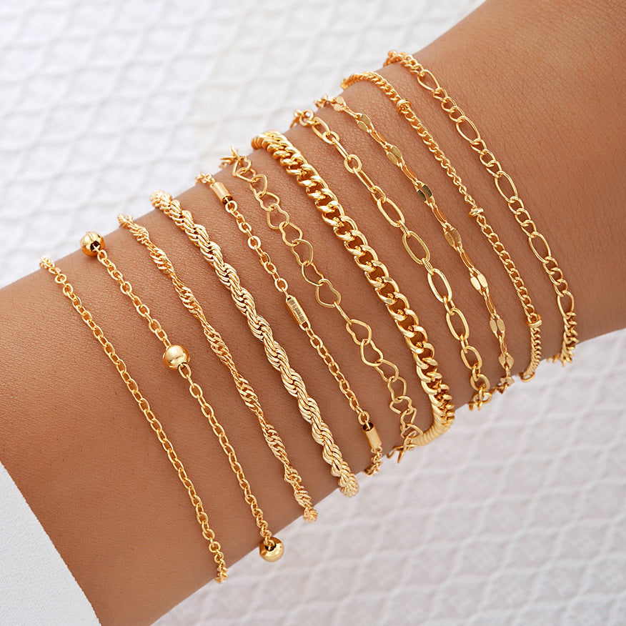 Damen Armreif-Kollektion aus feinen und eleganten Kettendesigns Shop Nory