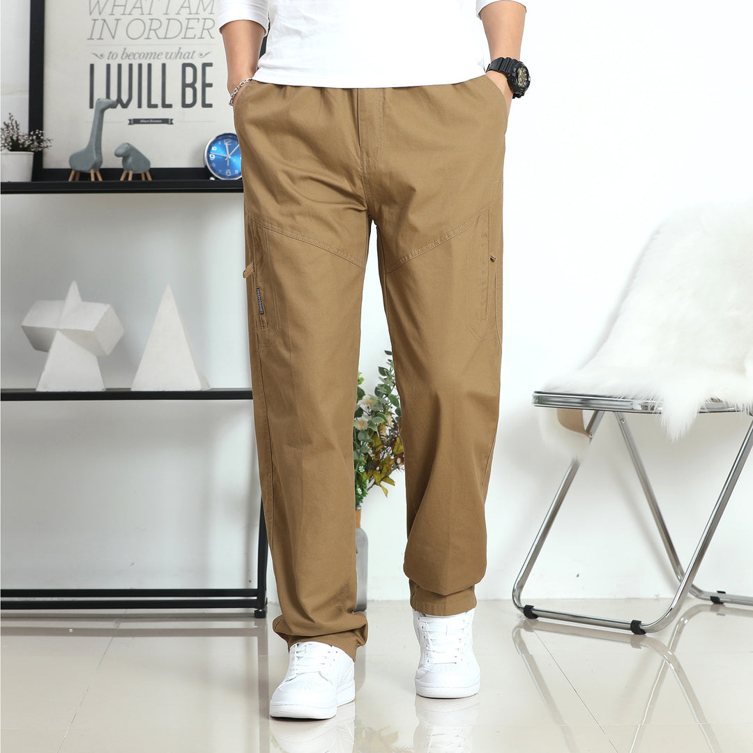Herren Weite Cargohose im Utility‑Stil mit seitlicher Reißverschlusstasche und ergonomischen Nähten Shop Nory