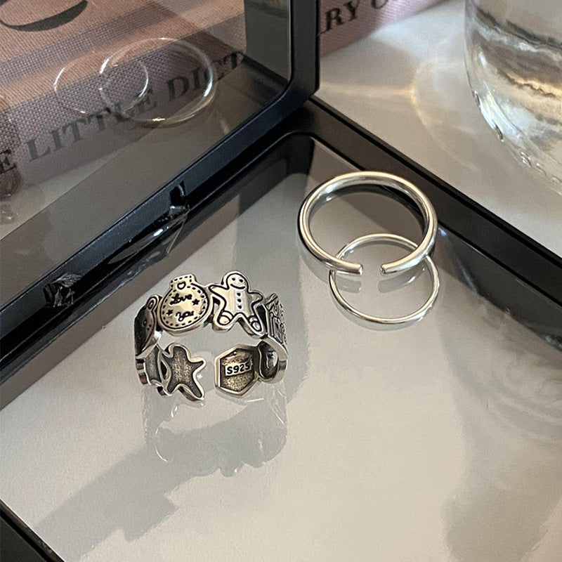Damen Designring mit kunstvollem Motiv Shop Nory