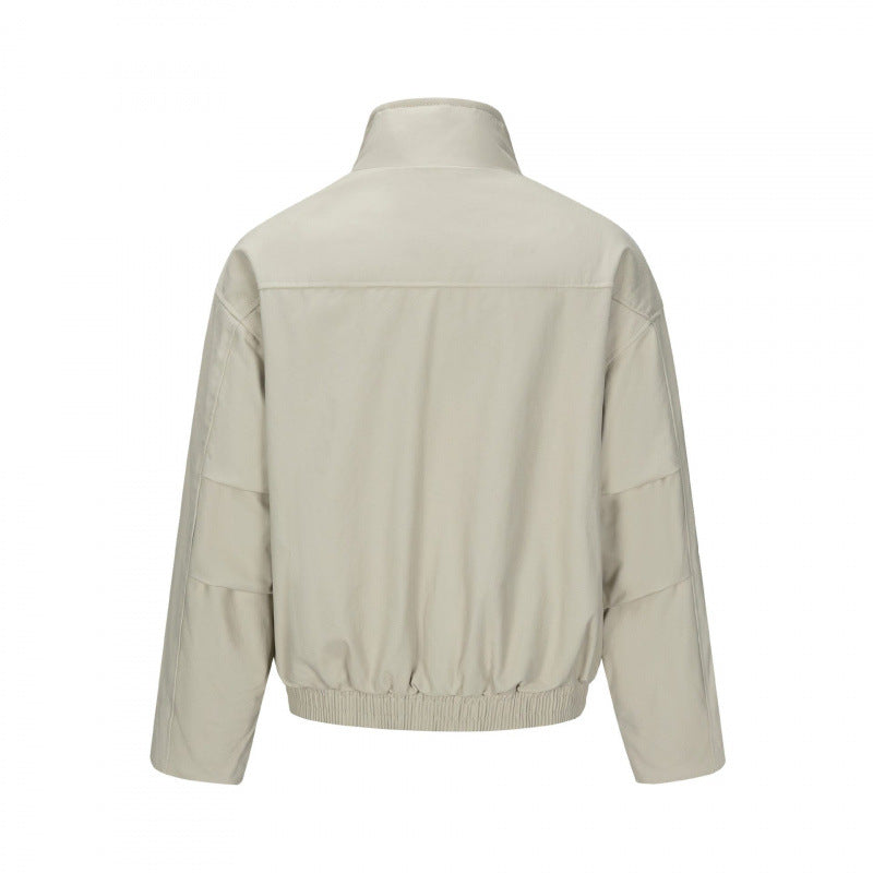 Herren Asymmetrische Kurzjacke mit Stehkragen, gesteppter Frontblende und elastischem Saum Shop Nory