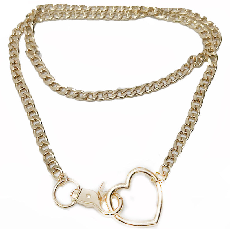 Damen Fußkettchen mit Herzanhänger und elegantem Kettendesign Shop Nory