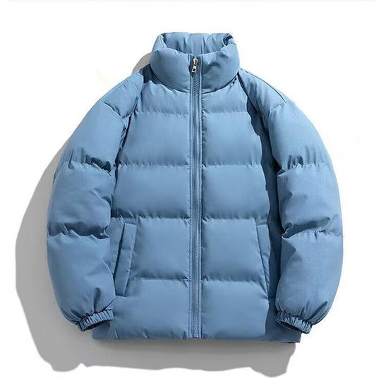 Damen Kurz geschnittene Thermo-Pufferjacke mit Stehkragen und minimalistischer Zipperfront Shop Nory
