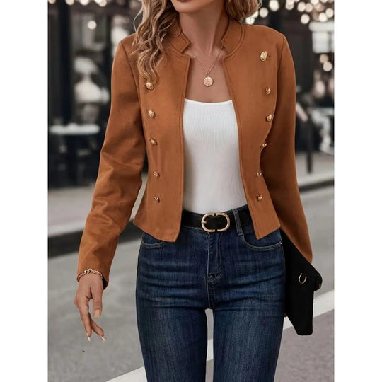 Damen Blazerjacke mit eleganten Knopfdetails und hochwertiger Verarbeitung