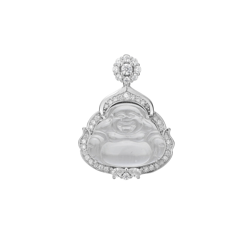 Damen Anhänger mit Buddha-Motiv und funkelnden Zirkonia Shop Nory